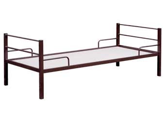 Практичные металлические кровати для номеров и строительных вагончиков